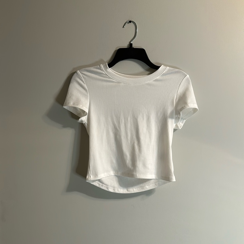 White crop top